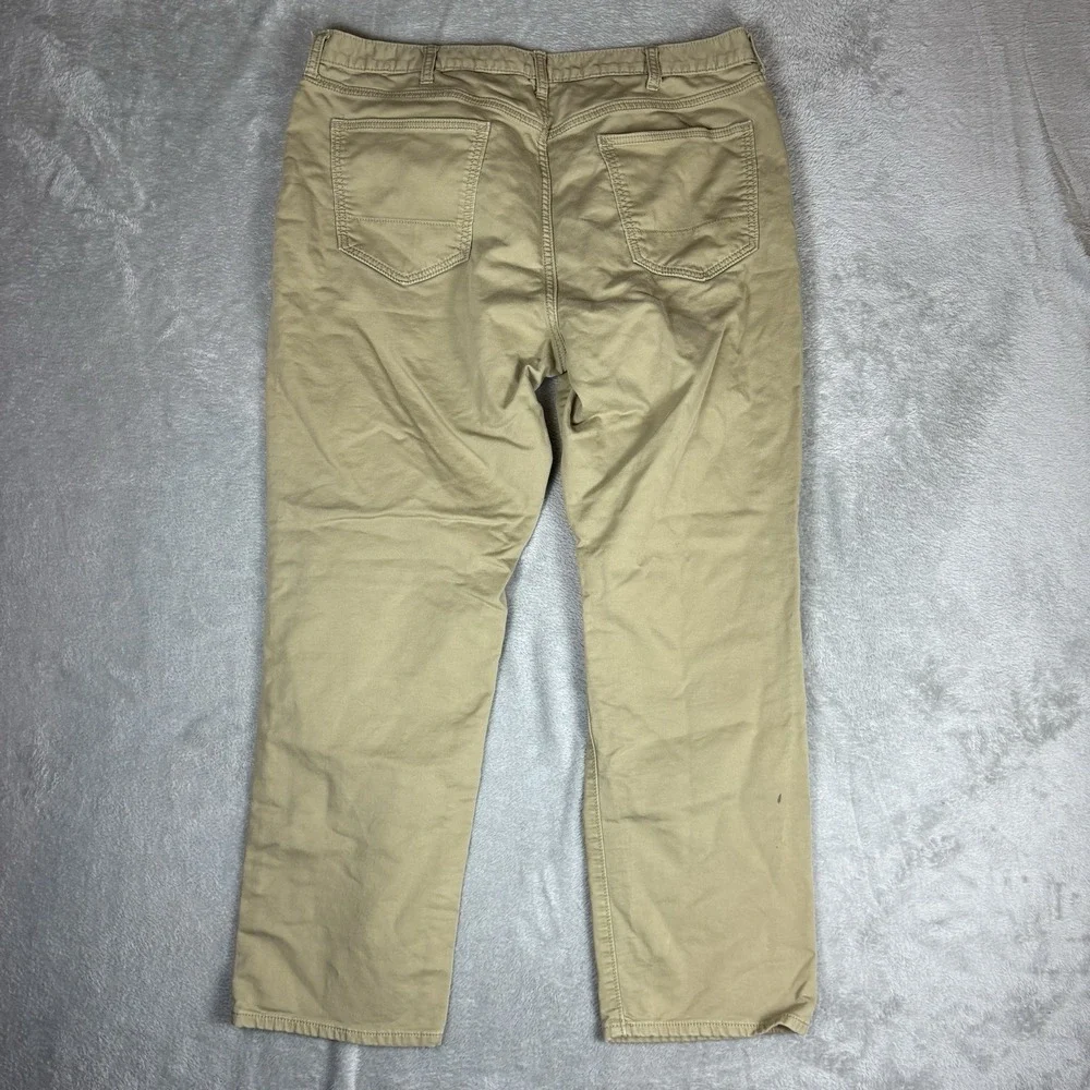 Banana Republic Men's 38x32 (Fits‎ 38x30) Travel Jeans Brown Khaki Chino Stretch